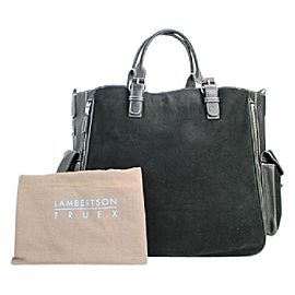 Lambertson Truex Expandable 2way Satchel 60misa13117 Black Tote Bag