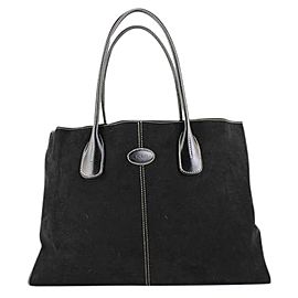 Other Large 11mt920 Black Leather Tote