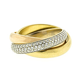 Cartier Trinity Pave Diamonds Ring