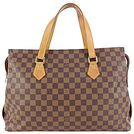 Louis Vuitton 100th Anniversary Centenaire Damier Ebene Columbine Zip Tote 99lv70