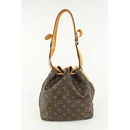 Louis Vuitton Monogram Petit Noe Drawstring Bucket Hobo Bag 1019lv22