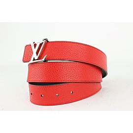 Louis Vuitton 90/36 Red x Black Reversible LV Initiales Belt 108lvs72