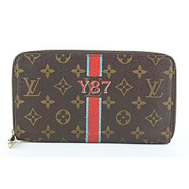 Louis Vuitton Brown Monogram Mon Zippy Organizer Wallet Zip Around Clutch 12lvs421