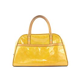 Louis Vuitton Yellow Monogram Vernis Tompkins Square Boston Bag 308lvs22