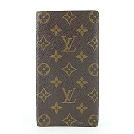 Louis Vuitton Monogram Long Card Holder Bifold Wallet 316lvs517