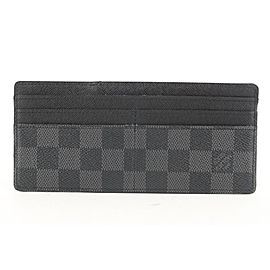 Louis Vuitton Black Damier Graphite Long Card Holder Wallet Insert 381lvs527