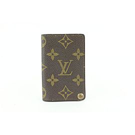 Louis Vuitton Monogram Porte Cartes Billets Card Holer Wallet Case 512lvs68