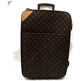 Louis Vuitton 872334 Monogram Pegase 60 Rolling Luggage Trolley Suitcase Brown Coated Canvas Weekend/Travel Bag