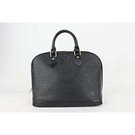 Louis Vuitton Black Epi Alma PM Bag 820lv4