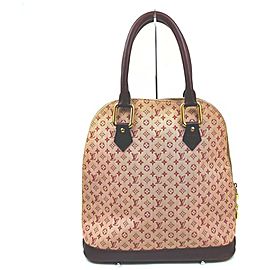 Louis Vuitton Cerise Monogram Bordeaux Mini Lin Alma Haut Bag