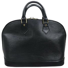 Louis Vuitton Black Epi Leather Alma PM Bowler bag 862987