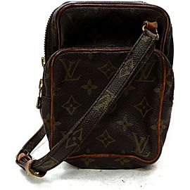 Louis Vuitton Amazon Mini Monogram 872484 Brown Coated Canvas Cross Body Bag