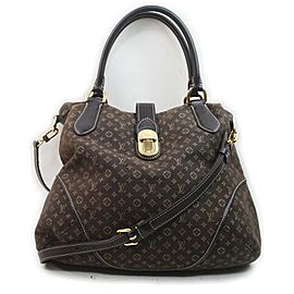 Louis Vuitton Brown Monogram Mini Lin Elegie 2way Hobo Bag 862966