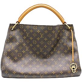 Louis Vuitton Artsy Hobo 872339 Monogram Mm Brown Coated Canvas Shoulder Bag