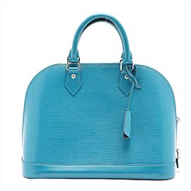 Louis Vuitton Cyan Blue Green Alma NM Bag 862488