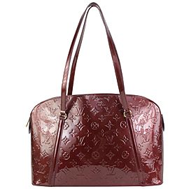 Louis Vuitton Amarante Monogram Vernis Avalon Zipped PM Bag 920lv49