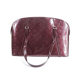 Louis Vuitton Avalon Zipped Amarante Bag18lk0116 Burgundy Monogram Vernis Leather Shoulder Bag