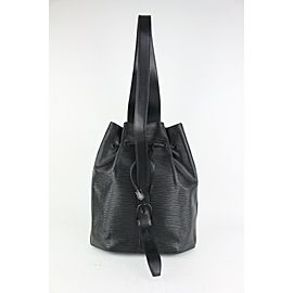 Louis Vuitton Black Epi Leather Noir Sac D'epaule Sling Backpack Hobo 1015lv34