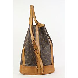 Louis Vuitton Monogram Randonnee PM Drawstring Hobo Sling Backpack Bag 5LZ1109