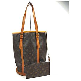 Louis Vuitton Monogram Marais Bucket GM Tote Bag with Pouch 861717