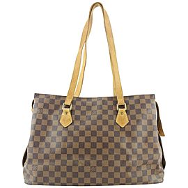 Louis Vuitton Centenaire 100 Anniversary Damier Ebene Columbine Zip Tote Bag 654lvs3