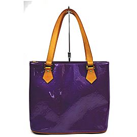 Louis Vuitton Purple Monogram Vernis Houston Zip Tote Bag