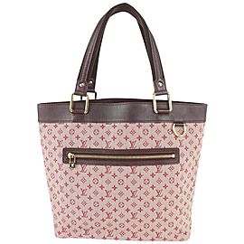 Louis Vuitton Bordeaux Monogram Mini Lin Lucille GM Tote Bag 1013lv15