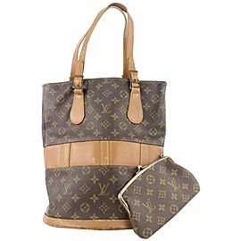 Louis Vuitton Monogram Marais Bucket GM Tote Bag