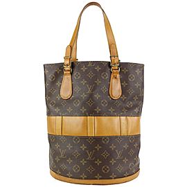 Louis Vuitton Monogram Marais Bucket GM Tote Bag 98lvs71