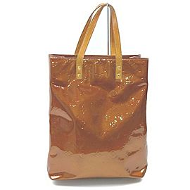 Louis Vuitton Bronze Monogram Vernis Reade MM Tote Bag 862599