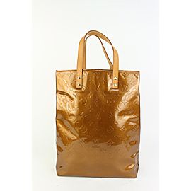 Louis Vuitton Bronze Monogram Vernis Reade MM Shopper Tote Bag 93lv99