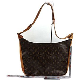 Louis Vuitton Bagatelle Hobo Monogram Zip 872561 Brown Coated Canvas Shoulder Bag