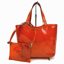 Louis Vuitton Orange Baia Lagoon Bay Plage Epi Clear Beach Tote with Pouch 860298