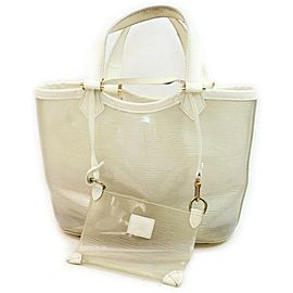 Louis Vuitton Clear Translucent Epi Plage Mini Lagoon Bay with Pouch861490