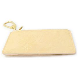 Louis Vuitton Beige Monogram Vernis Pochette Cles Key Pouch Keychain 862780