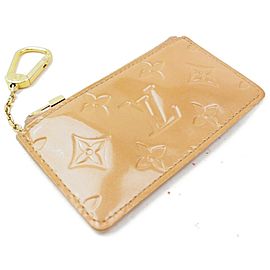 Louis Vuitton Key Cles Pochette Keychain Change Monogram Vernis Coin Pouch 871949