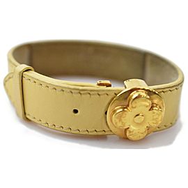 Louis Vuitton Monogram Fleur Lucky Bracelet Cuff Bangle 872375