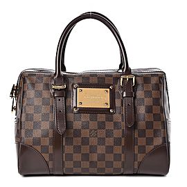 Louis Vuitton Damier Ebene Berkeley Bowler Satchel Bag 862245