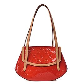 Louis Vuitton Red Monogram Vernis Biscayne Bay PM 915lv79