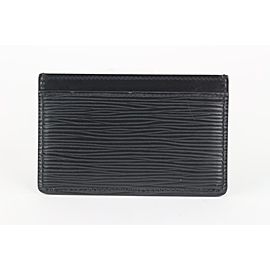 Louis Vuitton Black Epi Leather Noir Card Holder Porte Cartes 1029lv39