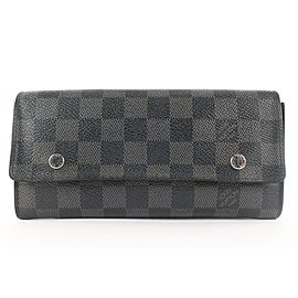 Louis Vuitton Damier Graphite Long Flap Wallet Sarah Modulable 175lvs28