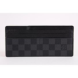 Louis Vuitton Black Damier Graphite Card Holder Long Case 8lvs1221