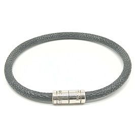 Louis Vuitton Black Damier Graphite Keep It Bracelet Cuff Banlge 861780