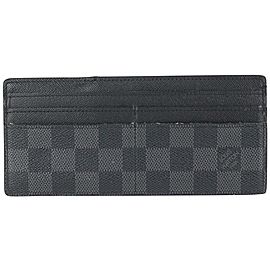 Louis Vuitton Black Damier Graphite Long Card Holder Wallet Insert 2LV927