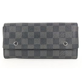 Louis Vuitton Damier Graphite Modulable Long Flap Wallet 303lvs514