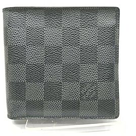 Louis Vuitton Damier Graphite Portefeiulle Marco Men's Wallet Slender Florin 861255