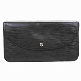 Louis Vuitton Black Epi Accessories Pouch Emilie Wallet 860366