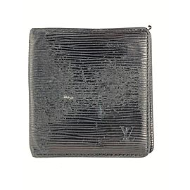 Louis Vuitton Black Epi Bifold Men's Wallet Marco Florin Slender 14LVL1125