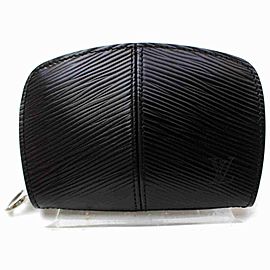 Louis Vuitton Black Epi Leather Small Demi Lune Portefeuille Coin Purse 860955