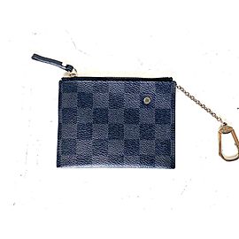 Louis Vuitton Ultra Rare Damier Graphite XL Key Pouch Cles Keychain Change 2L629